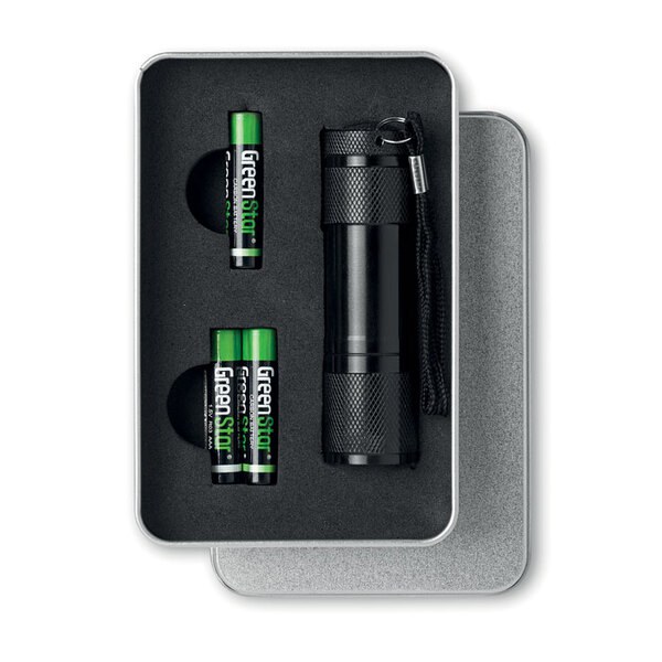 LED PLUS Lanterna em caixa de metal - GiftRetail KC6860