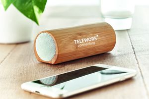 SPEAKBOX Eco-Friendly Bamboo Wireless Stereo Speaker 10W