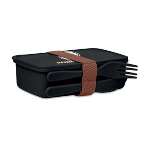 SUNDAY Compact Lunchbox with Built-in Cutlery Set