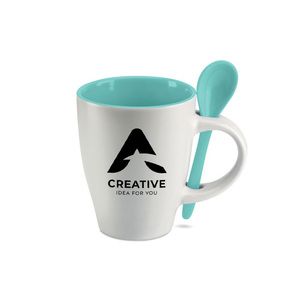 DUAL Caneca bicolor  colher 250 ml