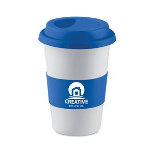 TRIBECA Copo cerâmica e tampa silicone - GiftRetail MO7683