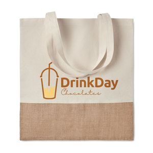 INDIA TOTE Saco compras em jute