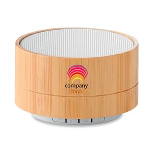 SOUND BAMBOO Coluna sem fio 3W Bambu