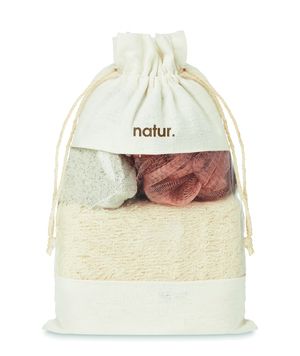 CUIDA SET Luxury Bath Essentials Set in Cotton Pouch