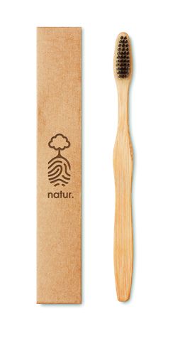 DENTOBRUSH Eco-Friendly Bamboo Toothbrush in Kraft Box - GiftRetail MO9877