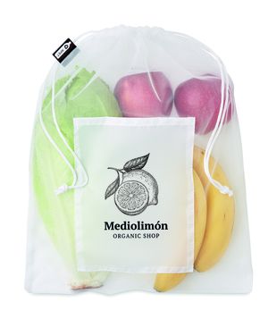 VEGGIE RPET Saco para alimentos malha RPET