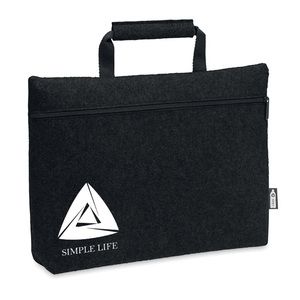 TAPLA RPET felt zippered laptop bag
