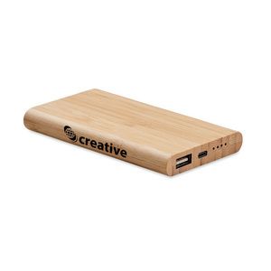 ARENAPOWER C Eco-Friendly 4000 mAh Bamboo Power Bank with Type-C