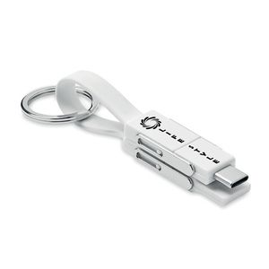 KEY C Porta-chaves com cabo 4 em 1 - GiftRetail MO6820