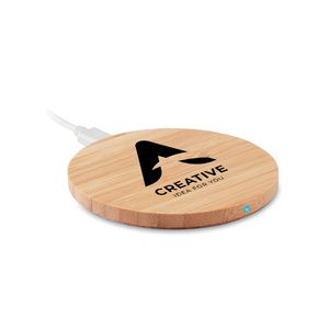 RUNDO LUX Carregador sem fio bambu 15W