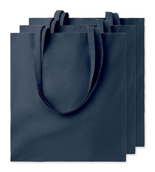 Pack of 3 GiftRetail MO9268 - COTTONEL COLOUR Eco-Friendly 140gsm Cotton Shopping Tote Bag