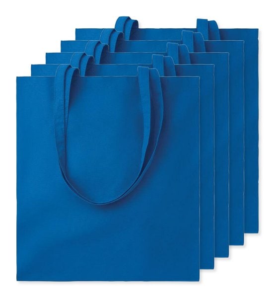 Pack de 5 GiftRetail MO9268 - COTTONEL COLOUR + Sacola de algodão 140 gr / m²