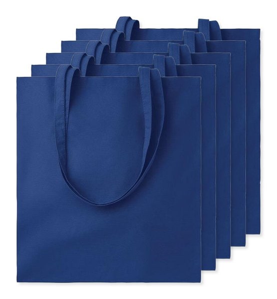 Pack de 5 GiftRetail MO9268 - COTTONEL COLOUR + Sacola de algodão 140 gr / m²