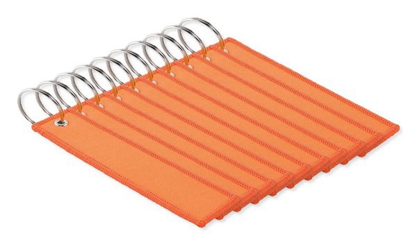 Pack de 100 GiftRetail MO2463 - TAKEOFF Porta-chaves de poliéster