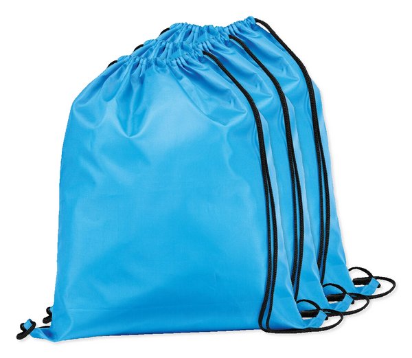 Pack de 3 Egotier 92910 - Saco tipo mochila em 210D com cordões em preto