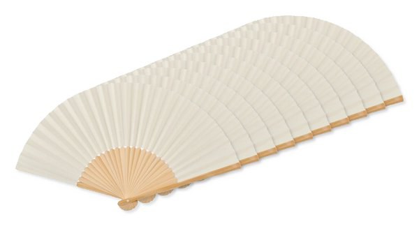 Pack of 100 GiftRetail MO6828 - FANNY PAPER Elegant Bamboo and Paper Handheld Fan