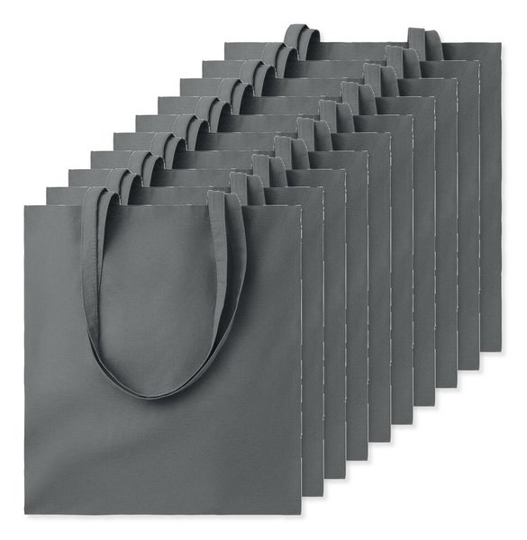 Pack de 100 GiftRetail MO9268 - COTTONEL COLOUR + Sacola de algodão 140 gr / m²