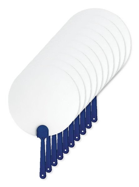 Pack de 10 GiftRetail IT3491 - PAYPAY Ventilador Manual Transparente Elegante