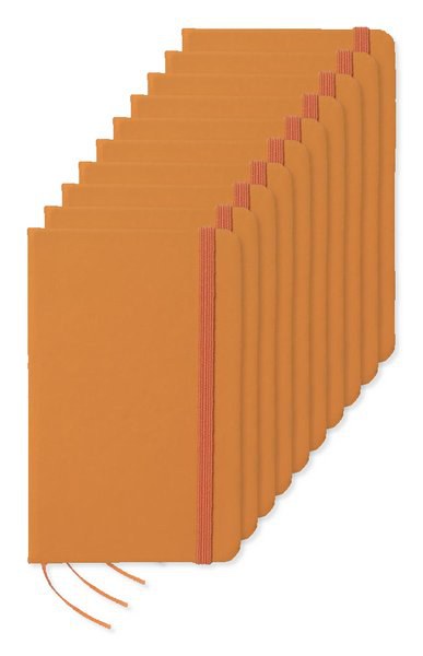 Pack de 100 GiftRetail MO1800 - NOTELUX Caderno A6 pautado