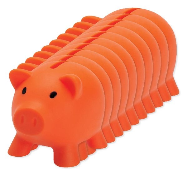 Pack de 10 GiftRetail MO8132 - SOFTCO Porquinho mealheiro