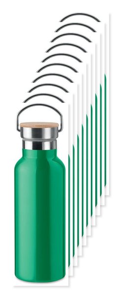 Pack de 100 GiftRetail MO9431 - HELSINKI Garrafa parede dupla de 500 ml