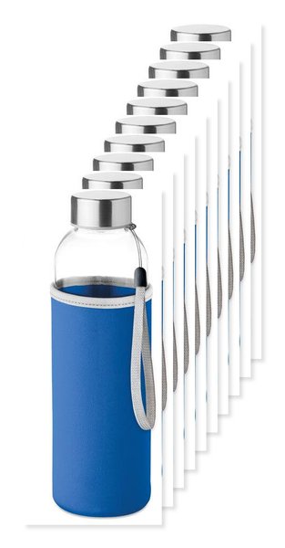 Pack de 10 GiftRetail MO9358 - UTAH GLASS Garrafa de vidro 500ml