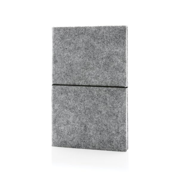 XD Collection P774.47 - GRS certified recycled felt A5 softcover notebook