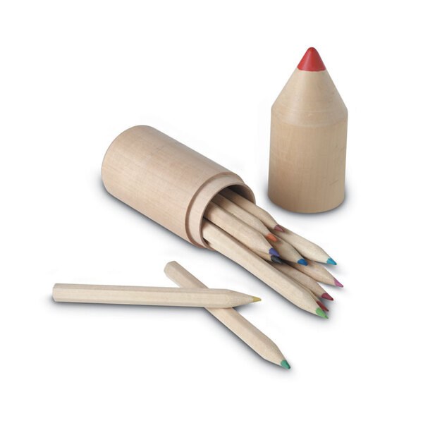COLORET Set de 12 lápis de madeira - GiftRetail IT2691