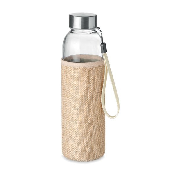UTAH TOUCH Garrafa vidro em bolsa 500 ml - GiftRetail MO6168