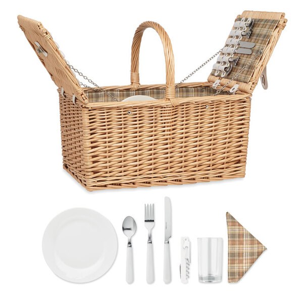 MIMBRE PLUS Cesto piquenique vime 4 pax - GiftRetail MO6194