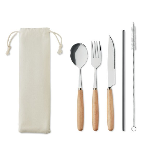 CUSTA SET Set de cutelaria em aço - GiftRetail MO6336