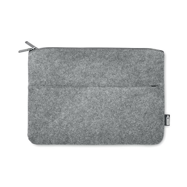 TOPLO Bolsa para Laptop de Feltro RPET com Zíper 14 Polegadas - GiftRetail MO6419