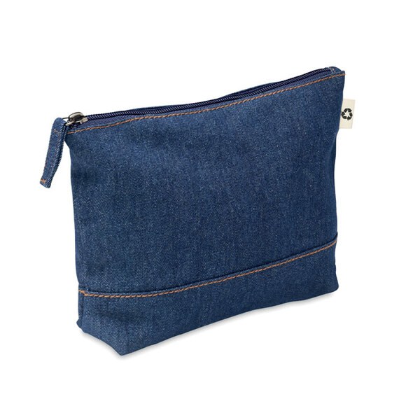STYLE POUCH Bolsa Cosmética de Algodão Reciclado Denim - GiftRetail MO6421