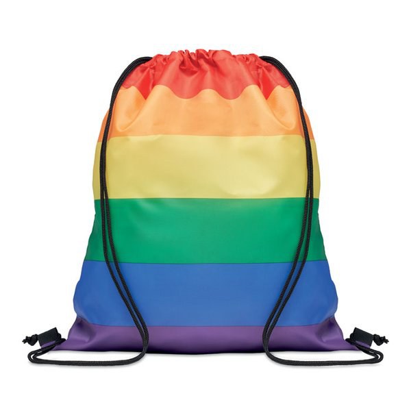 BOW Saco de cordão RPET Rainbow - GiftRetail MO6436