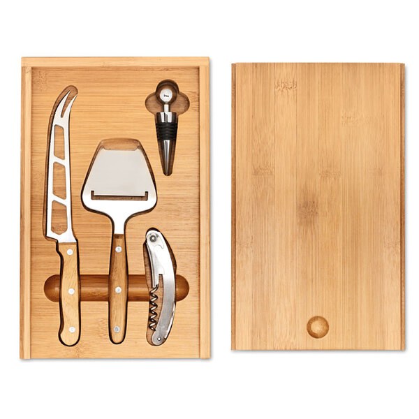 WINE&CHEESE Set para vinho e queijo - GiftRetail MO8416