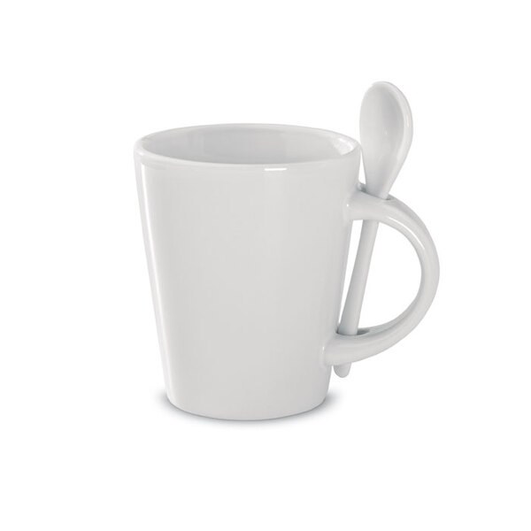 SUBLIMKONIK Caneca sublimação com colher - GiftRetail MO8442