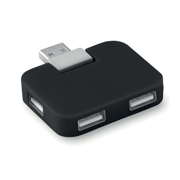 SQUARE Hub de 4 portas Usb - GiftRetail MO8930
