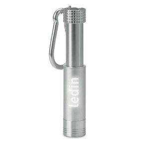 POP LIGHT Porta-chaves LED alumínio/ABS - GiftRetail MO9381