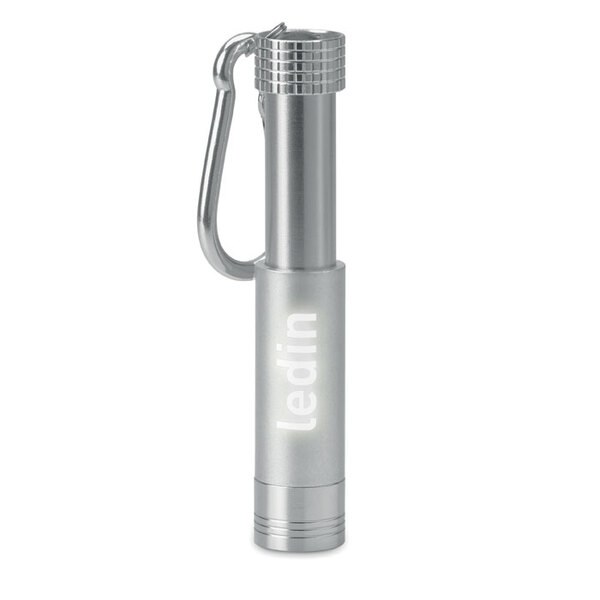 POP LIGHT Porta-chaves LED alumínio/ABS - GiftRetail MO9381