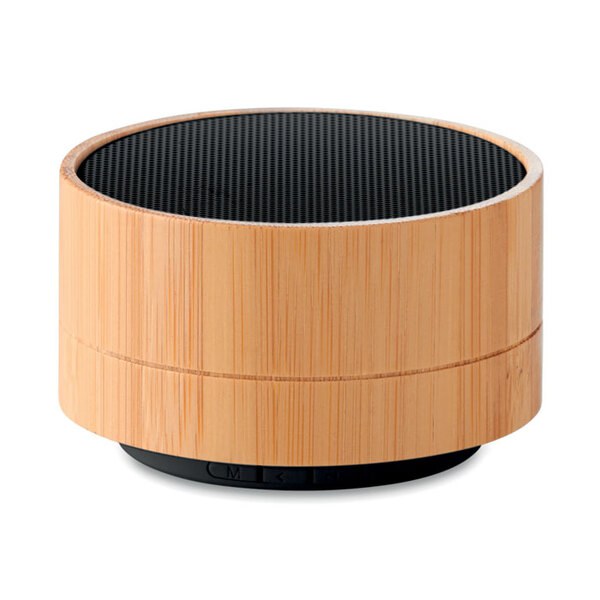 SOUND BAMBOO Coluna sem fio 3W Bambu - GiftRetail MO9609