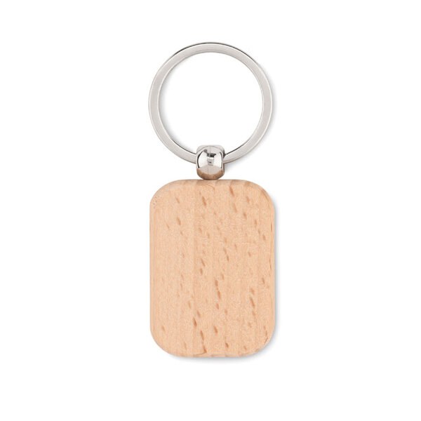 POTY WOOD Porta-chaves retangular - GiftRetail MO9774