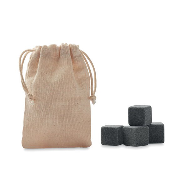 ROCKS 4 pedras de gelo em bolsa - GiftRetail MO9943