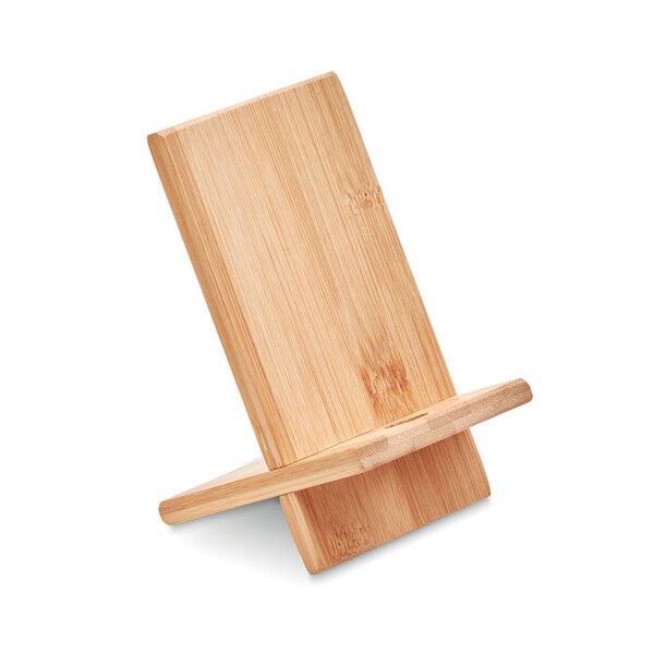 WHIPPY Suporte de telefone de bambu - GiftRetail MO9944