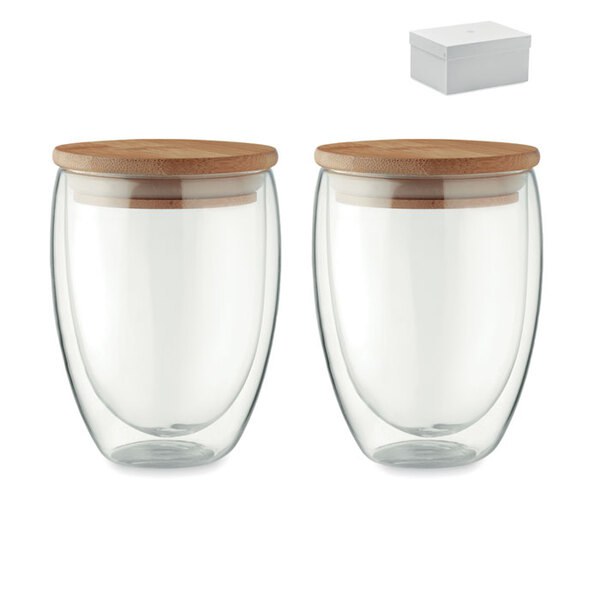 TIRANA SET Set de 2 copos 350 ml - GiftRetail MO6739