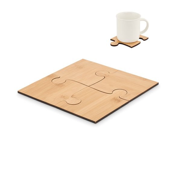 LEPY Set bases de copos puzzle - GiftRetail MO6796