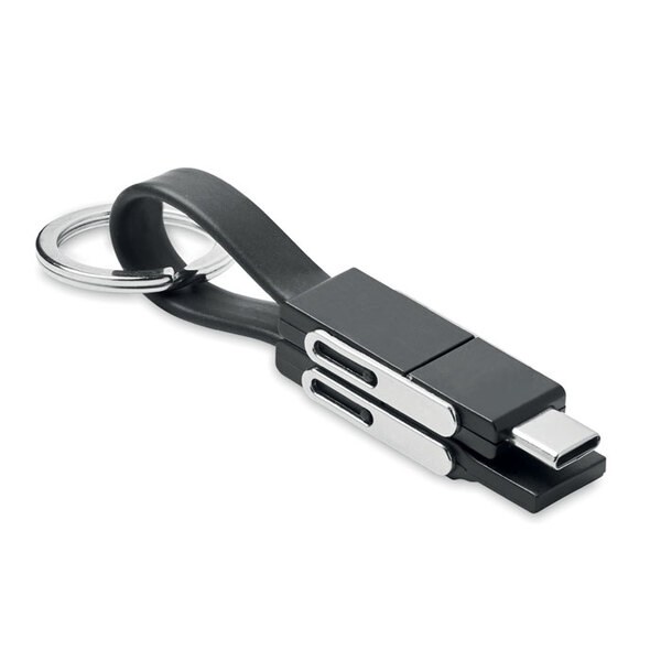 KEY C Porta-chaves com cabo 4 em 1 - GiftRetail MO6820