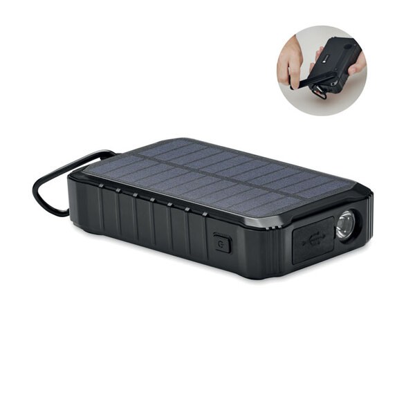 DYA 8000 mAh zon/dynamo lader - GiftRetail MO6841