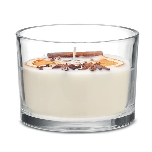 CITRUS Cinnamon Citrus Scented Plant Wax Candle 300g - GiftRetail MO2078