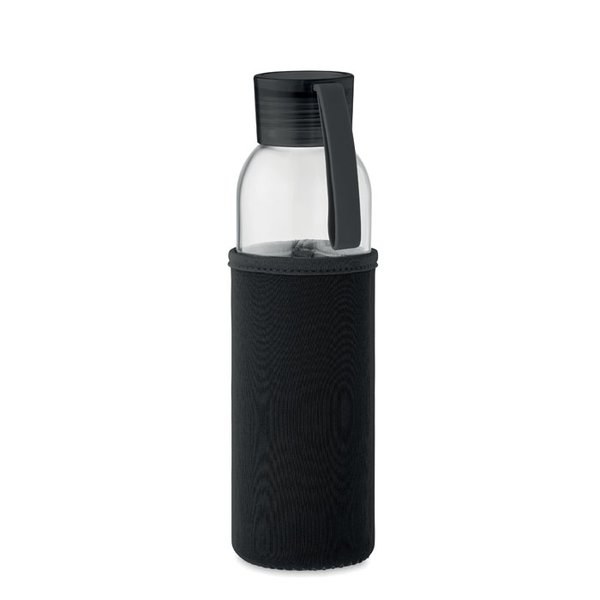 EBOR Eco-Friendly 500ml Recycled Glass Bottle with Pouch - GiftRetail MO2089