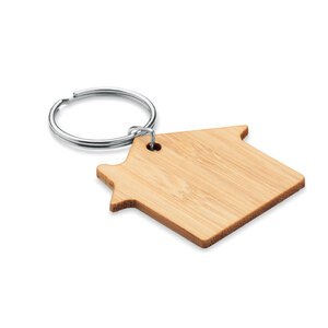 HOUSEBOO Porta-chaves de casa em bambu - GiftRetail MO6979
